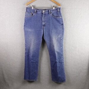 Vintage Made in USA Levis 517 Mens Bootcut Jeans Blue Denim Medium Wash 36x31